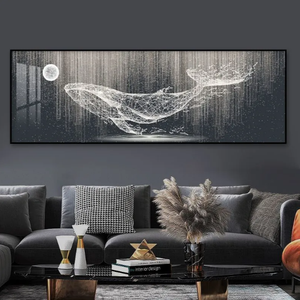L'arte della parete di montagna in legno porta l'arte della parete di montagna in legno fatta a mano 3D Stereo Sunset & Moonlight decorazione della parete in legno per la decorazione - Product Image 3