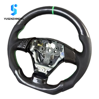 Setir Mobil Sport Serat Karbon Kulit Tempa Khusus untuk Mazda Speed 3 Mps Hatchback 2006 2007 2008 2009