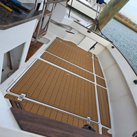 Tapis de pont arrière pour bateau Bayliner 3288 3270 de 1988, en mousse EVA imitation teck, style SeaDek MarineMat Gatorstep, auto-adhésif