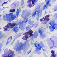 Tissu Popeline Uni 100% Coton Imprimé Numérique à Motif Floral Personnalisable à Faible MOQ pour Robes d'Été et Décoration Intérieure Garçons