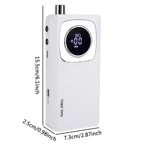 New 45,000 Rpm V6/v4 Professional Charging Electric <b>Nail</b> Drill, Portable Cordless <b>Nail</b> <b>File</b>, Acrylic Gel <b>Nail</b> Remover - Product Image 5