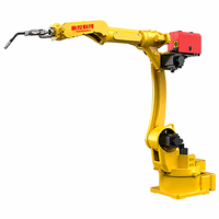 Robot de soudage à l'arc contrôlé par PLC à 6 axes avec moteur pour soudage MIG/MAG/TIG, acier au carbone, acier inoxydable, meulage haute précision