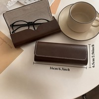 Étui à lunettes en cuir fait main avec logo personnalisé, résistant à la pression, design à rabat, boîte de rangement pour lunettes, grain Nappa, vente en gros directe usine