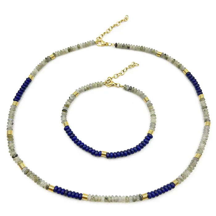 Superb Genuine Lapis Lazuli Gemstones Bracelet 9" Strand Bracelets Jewellers For Men And women