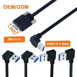 Cable de Carga USB-A a Micro USB con Logotipo Personalizado LUNGKAY, con Tornillos de Bloqueo M2, Cable de Transferencia Rápida de 5 Gbps, Cable USB 3.0 Micro B - Product Image 2