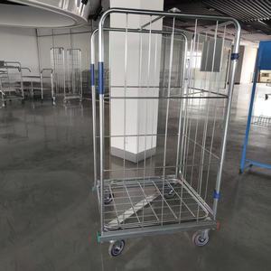 3-zijdige Nestbare Opvouwbare Zware Logistieke Gaasrol Container Rolkooi Container Trolley - Product Image 2
