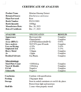 Sibirya <span class=keywords><strong>Ginseng</strong></span> özü tozu Eleutheroside doğal organik toplu 0.8% sibirya <span class=keywords><strong>Ginseng</strong></span> özü - Product Image 4