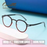 Lunettes de vue sans vis tendance, personnalisables avec logo, montures optiques vintage de créateur pour hommes