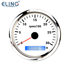 Eling 85 Mét DIESEL động cơ xăng rpm tachometer Gauge với Hour Meter 12V 24V cho máy phát điện tự động tàu máy kéo với đèn nền - Product Image 3