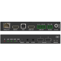 Conmutador de Presentación HDMI/USB-C 4K60 5x1 sin Interrupciones con HDBaseT 3.0, Alcance de 70m para Salas de Reuniones