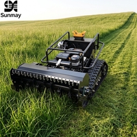 Tondeuse robot intelligente télécommandée à chenilles 22HP à essence, pour l'agriculture et la coupe de l'herbe, modèle AI, vente en gros, offre spéciale