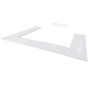 <span class=keywords><strong>U</strong></span> hình dạng nhiề<span class=keywords><strong>u</strong></span> lớp mitred Trắng calacatta vàng thạch anh đá nhà bếp Countertop - Product Image 6