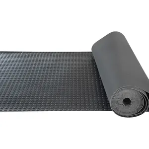 Tapetes de borracha antiderrapantes resistentes facilmente colocados, tapetes de drenagem flexíveis e absorventes de som