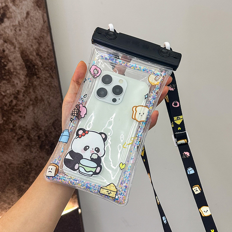 Foodie panda-with cartoon thick lanyard