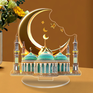 Decoración Temática de Ramadán DAMAI, Adornos Acrílicos para el Hogar con Diseño de Castillo Lunar, Adornos Decorativos para las Fiestas - Product Image 1
