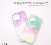 Étuis de luxe translucides à motif coquillage nacré scintillant pour iPhone 13 14 15 16 17 18 Plus Pro Max