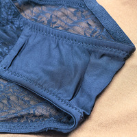 Nouvel Arrivage – Culottes en Dentelle Unie en Maille Transparente avec Logo Personnalisé, Respirantes, Idéales pour les Soirées Romantiques