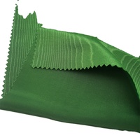 Tissu Bengaline 100% Nylon Soie Vert Moiré Gaufré Respirant Technique de Tissage pour Robe de Cérémonie et Manteau de Costume pour Filles