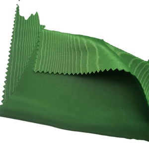 Bengaline Fabric 100% Nylon Silk Green Moire Embossed Breathable Woven Technique <strong>for</strong> Girls Academic Gown and Suit Coat - Product Image 6