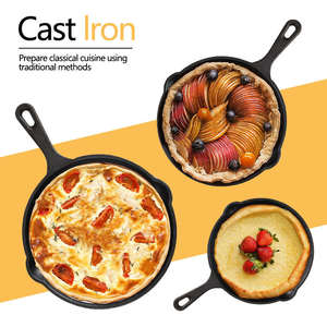 Vente en gros usine – Lot <span class=keywords><strong>de</strong></span> 3 poêles à frire antiadhésives en fonte <span class=keywords><strong>Tefal</strong></span>, plates, pour sauter et faire frire, 10/14/16/20/26 cm - Product Image 5