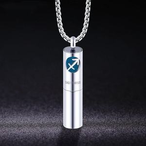 Collar de Joyería de Moda para Mujer, Collar con Colgante de Acero Inoxidable, Estilo Botella de Perfume - Product Image 1