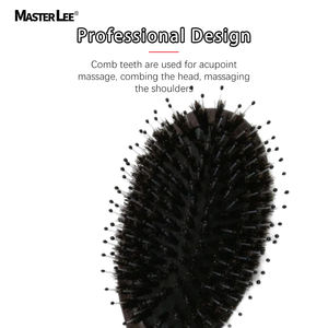 Cepillo de pelo de sándalo de material superior, cepillo de cerdas de jabalí, 2 tamaños, cabezal de aceite, peine desenredante - Product Image 5