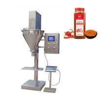 Machine de remplissage et de scellage semi-automatique pour sacs et bouteilles, doseuse à vis sans fin pour poudre, farine de blé, machine d'emballage 10-5000G