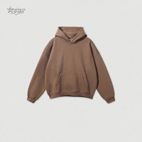Grosir Sweatshirt Hoodie Pria Bahan Campuran Katun, Model Santai, Polos, Lengan Panjang, Streetwear Musim Dingin, Produsen Logo Kustom
