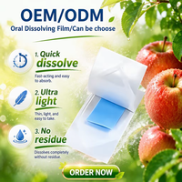 Bandes orales énergétiques à dissolution rapide sous marque privée : Caféine, L-Théanine, Vitamine B12 – Film mince pour une vigilance et une concentration instantanées – OEM ODM