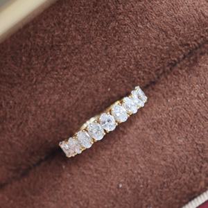 Anillo de Platino PT900 con Corte Ovalado y Engaste de Puntas, Cultivado en Laboratorio, de UM Jewelry, al por Mayor, Unisex/Hombre/Mujer, para Uso Diario, Bodas, Día de San Valentín - Product Image 4