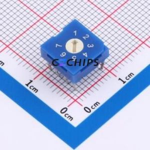 RS8170H Rotary Switch Through hole Component (THT)-8P,9.9x9.9mm Switch - Product Image 1