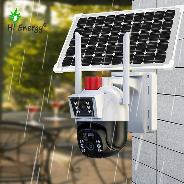 Wireless Outdoor Solar-Powered CCTV Security Camera System with WiFi or 3G/4G/Sim Card for Outdoor Security