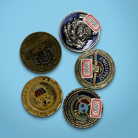 Monnaie commémorative 3D personnalisée en alliage de zinc avec logo émaillé pour collections de souvenirs de club
