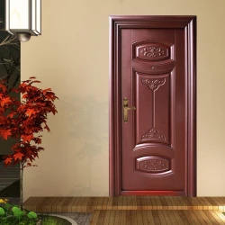 Porte extérieure simple antivol en acier bon marché personnalisée de haute qualité pour appartement - Product Image 4