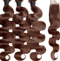 Lots de Cheveux Humains Birmans Pixy CurlY avec Closure, Bundles Blond Miel, Cheveux Bruts et Frontals – Fournisseurs