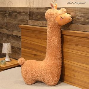 Oreiller géant en peluche alpaga unisexe 130 cm, animal en peluche en coton moelleux avec un corps long, cadeau d'anniversaire doux pour les garçons et les filles - Product Image 3