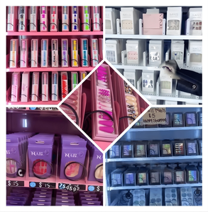 Maßgeschneiderte Wimpern, Haar- und Kosmetikprodukte: Rosa Verkaufsautomat für Aufdrück-Nagelkunst-Artikel im Einkaufszentrum - Product Image 4