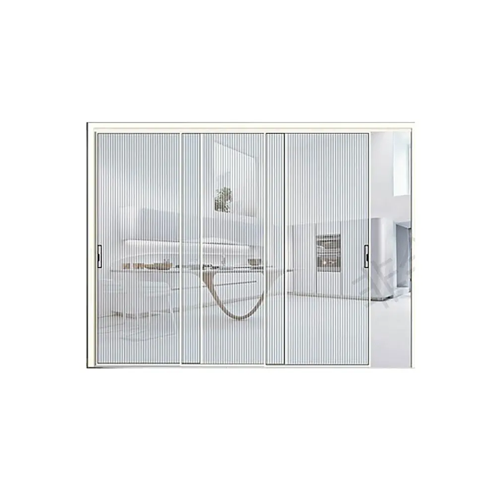 Puertas de vidrio de seguridad de entrada exterior de estilo francés, puertas delanteras de Granero corredizas para casa, fábrica moderna con puerta templada