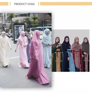 मुस्लिम कपड़े हॉट सेलिंग फैक्टरी मूल्य 100% पॉलिएस्टर सी एयरफ्लो क्रेप 180डी सीईवाई सादा कपड़ा मुस्लिम कपड़ों के लिए