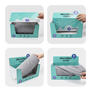 Boîte distributrice de serviettes en microfibre pour le dégraissage de chiffon jetable de <span class=keywords><strong>cuisine</strong></span> en microfibre pour le nettoyage épaississant de la maison personnalisée - Product Image 5