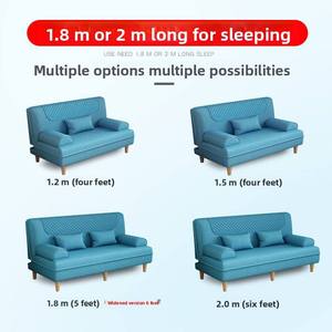 <b>Folding</b> <b>Sofa</b> <b>Bed</b> Dualuse Living Room Multifunctional Lazy <b>Sofa</b> Lunch <b>Bed</b> Retractable Small Family Single <b>Sofa</b> <b>Bed</b> With Mattress - Product Image 4