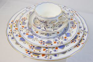 Ensemble de vaisselle en porcelaine fine de style européen de luxe, 5 pièces, vente en gros - Product Image 5