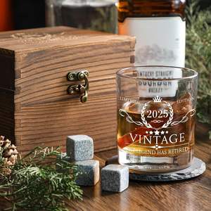 Biểu Tượng Tùy Chỉnh Cũ Fashioned Pha Lê Whiskey Thủy Tinh Cốc Nặng Cơ Sở Cổ Điển Rock <span class=keywords><strong>Whisky</strong></span> <span class=keywords><strong>Cup</strong></span> Cho Rượu Vang Với Hộp Bằng Gỗ - Product Image 4