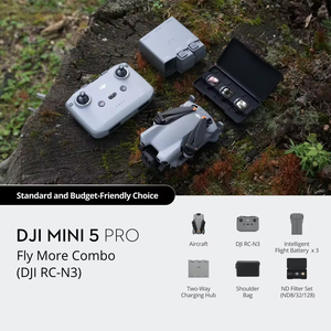 Mini 5 Pro Fly More Combo scellé, 3 batteries, RC-N3, capteur CMOS 1 pouce pour la photographie de nuit, retour intelligent à 21 kilomètres, drones pliables - Product Image 2