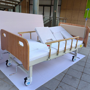 Cama de Enfermería de Madera Yizhuokang, Curva Media con Barandilla, Cuidado en el Hogar, Cama Giratoria Multifuncional - Product Image 1