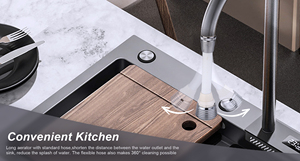 360 ° xoay chế độ kép Nhà bếp Vòi tap Aerator 2-in-1 Bồn Rửa Nhà Bếp tap Adapter với tiện nghi cao Phụ kiện vòi nước phòng tắm - Product Image 5