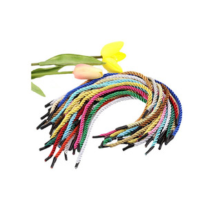 Nhà Máy Bán Hàng Trực Tiếp Dây Xoắn Polyester Vàng Bện T-Kết thúc Túi Giấy Cầm Tay Xử Lý Dây - Product Image 3