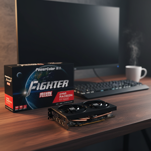 Tarjeta Gráfica Powercolor RX <span class=keywords><strong>6600</strong></span> 8G Fighter para GDDR6 14Gbps 128Bit PCI Express 4.0 16X con Salidas DP/ para Gamers - Product Image 1