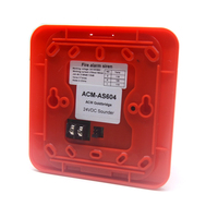 Alta calidad convencional DC24V cuerno sirena Souder y luz CE rojo convencional fuego Hooter sistema de detección de incendios