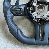 Volant de voiture en cuir pleine fleur modèle sport OEM Play and Pug pour BMW F10 F15 M3 M4 M5 F20 F21 F40 F52 F22 F30 F31 F34